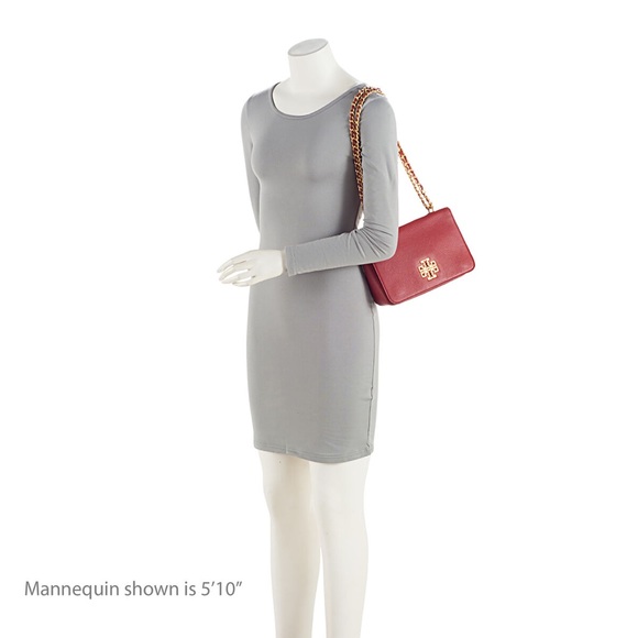 Tory Burch Leather Britten Small Shoulder Bag used 
Red color. - Picture 4 of 12